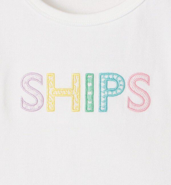 SHIPS KIDS「SHIPS KIDS:80～90cm / SHIPS 半袖 ロゴ Tシャツ 」|Tシャツ・カットソー|