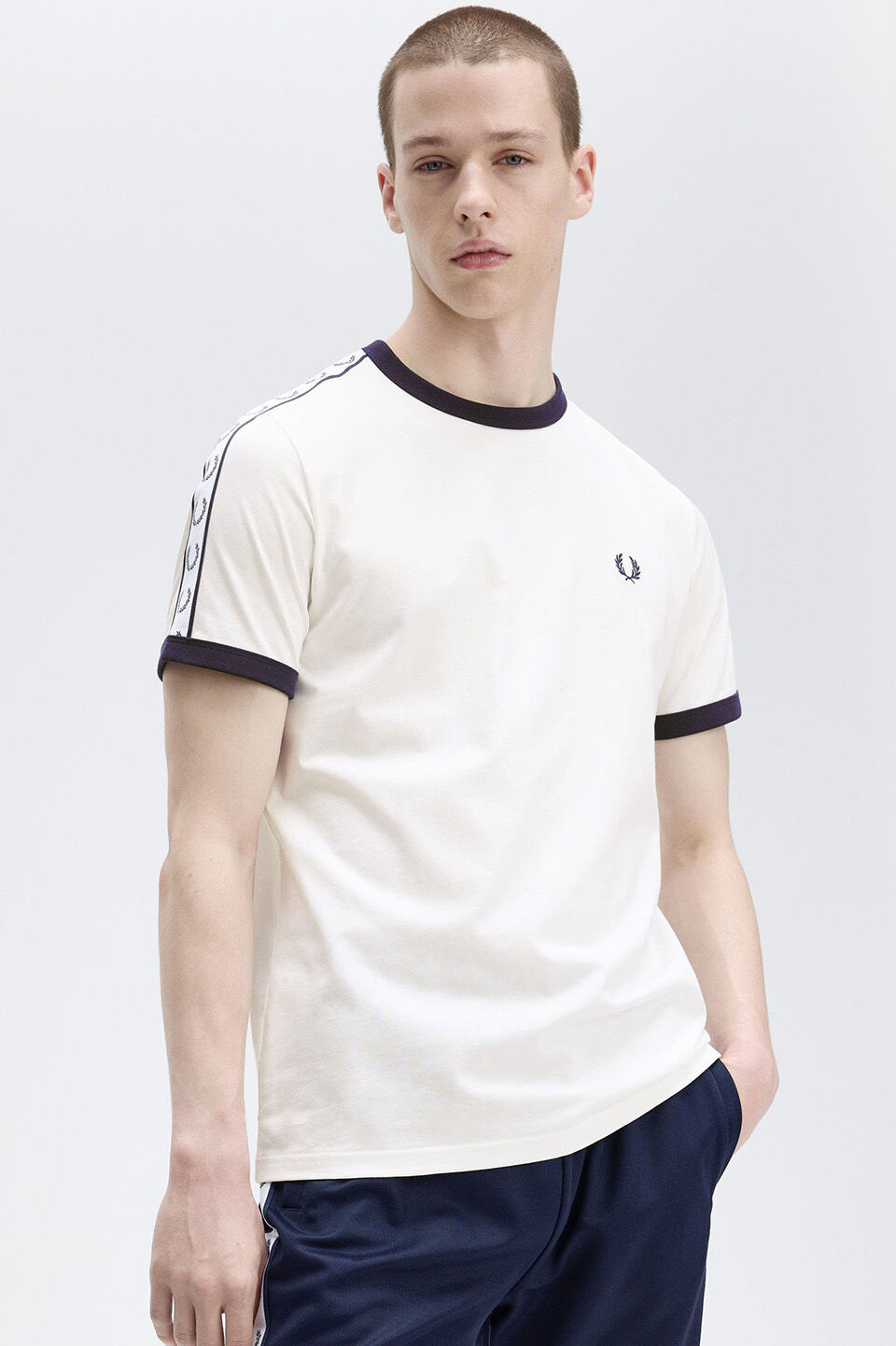 FRED PERRY 「Taped Ringer T-Shirt」|Tシャツ・カットソー|SNOW WHITE