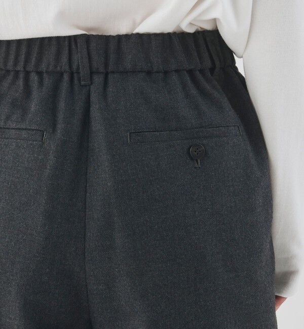 GALERIE VIE「ウーステッドフラノ タックストレートパンツ」|スラックス|