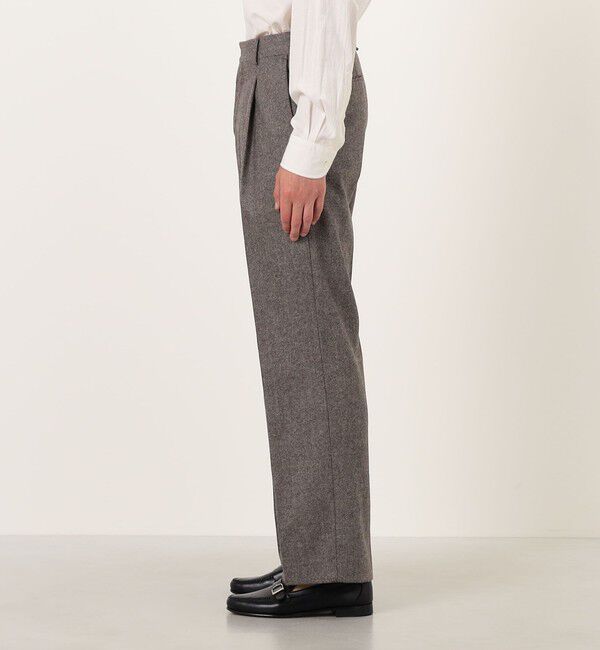 TOMORROWLAND BUYING WEAR「PT TORINO QUINDICI ウールヘリンボーン 1プリーツスラックス」|スラックス|