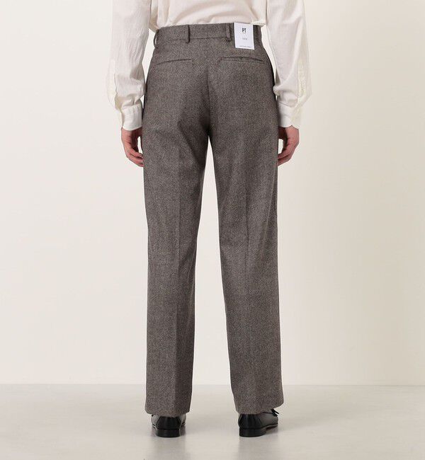 TOMORROWLAND BUYING WEAR「PT TORINO QUINDICI ウールヘリンボーン 1プリーツスラックス」|スラックス|