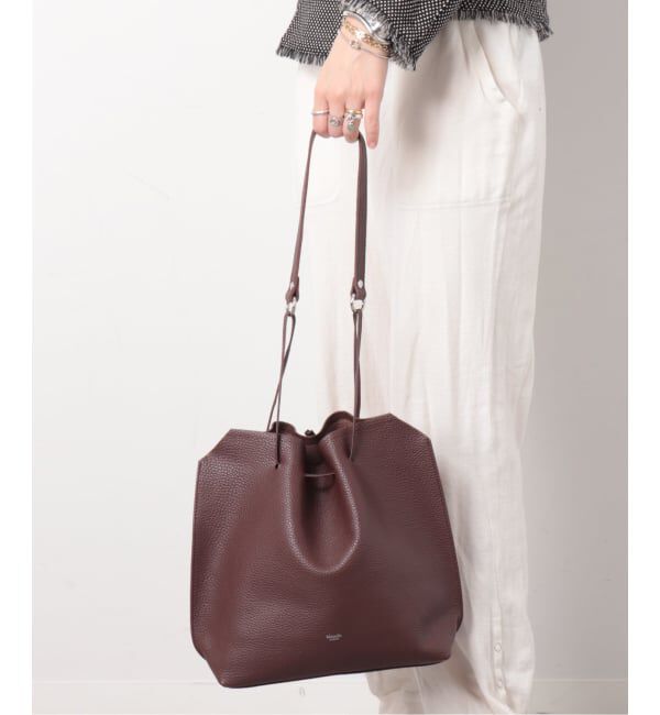  「【blancle/ ブランクレ】Drape drawstring bag」|ショルダー・メッセンジャー|