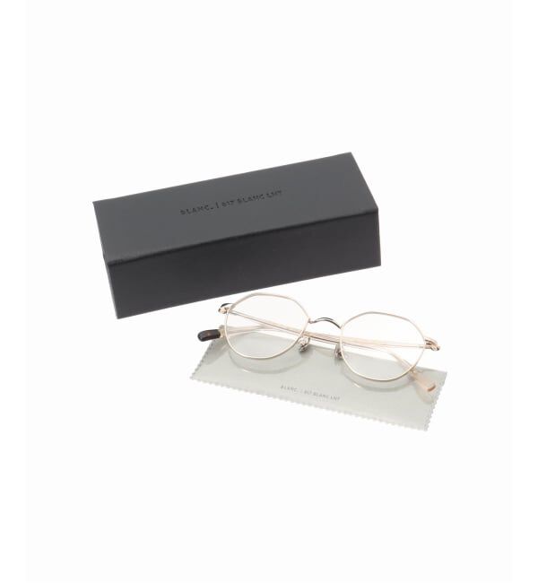 EYETHINK「BLANC.. 別注 B0021 WHT GOLD ex Optical」|メガネ|