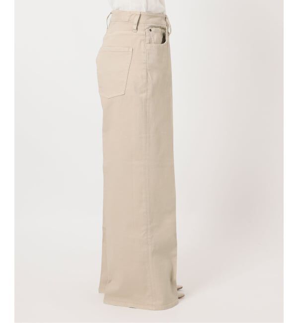 Plage「Healthy denim / ヘルシーデニム 別注 WIDE デニムパンツ(ベージュ)」|デニム|