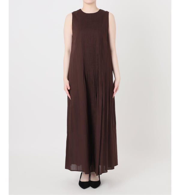 VERMEIL par iena「《予約》ピンタックノースリーブワンピース」|ワンピース|