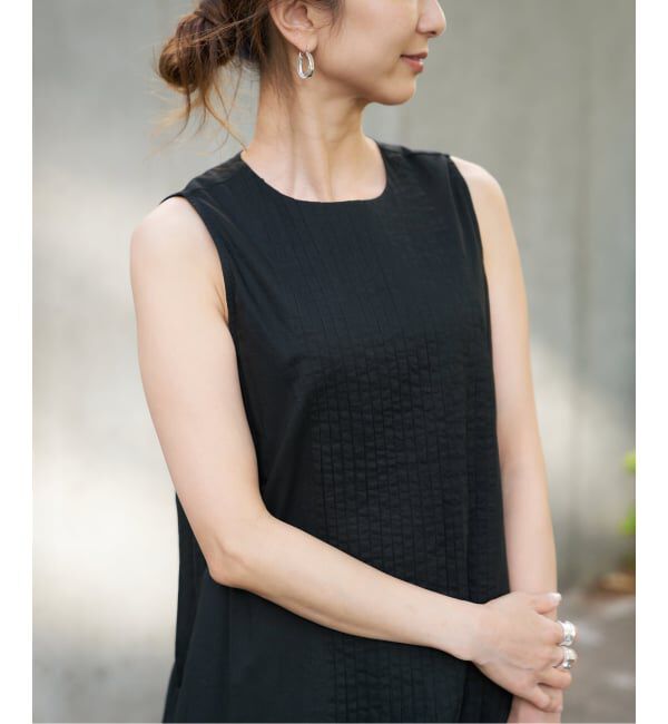 VERMEIL par iena「《予約》ピンタックノースリーブワンピース」|ワンピース|