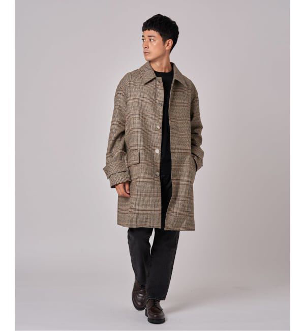 EDIFICE「MACKINTOSH(マッキントッシュ) 別注 HUMBIE/ハンビー SL "グレンチェック"」|ステンカラーコート|