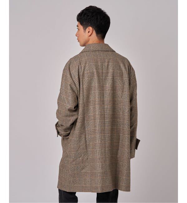 EDIFICE「MACKINTOSH(マッキントッシュ) 別注 HUMBIE/ハンビー SL "グレンチェック"」|ステンカラーコート|