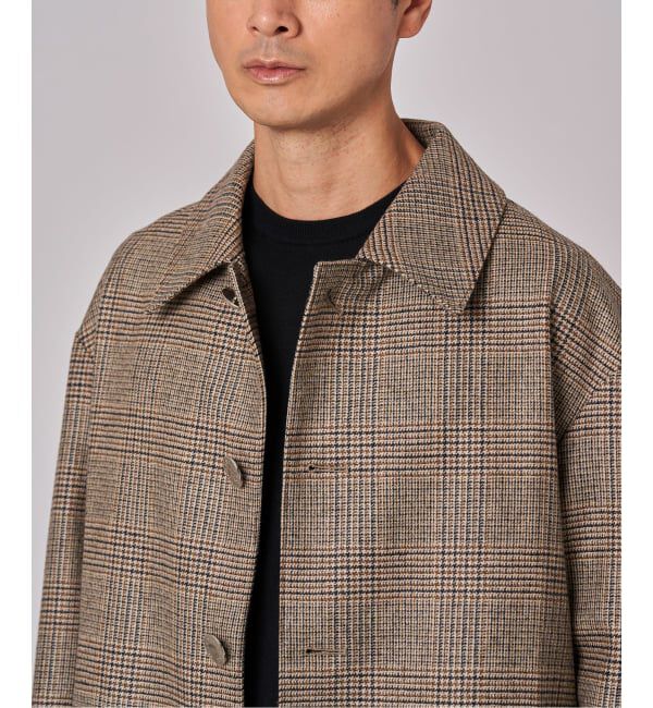 EDIFICE「MACKINTOSH(マッキントッシュ) 別注 HUMBIE/ハンビー SL "グレンチェック"」|ステンカラーコート|