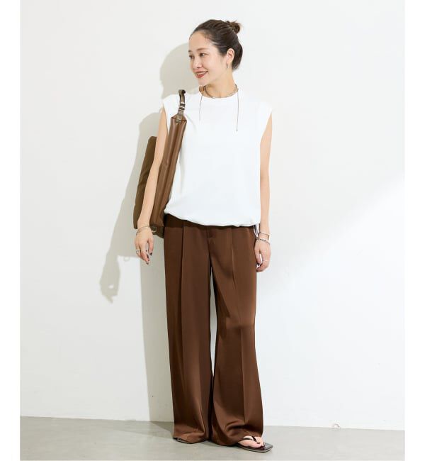 JOURNAL STANDARD「《追加2》シャーリングノースリーブＴシャツ」|Tシャツ・カットソー|