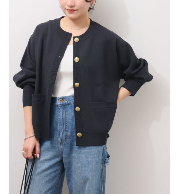 JOURNAL STANDARD relume「ウォッシャブルミラノリブカーディガン」|カーディガン|ネイビー