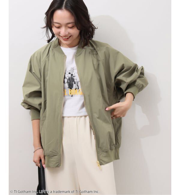 JOURNAL STANDARD relume「《追加》［手洗い可］ウォッシャブルナイロンダブルジップMA-1」|ブルゾン・スタジャン|