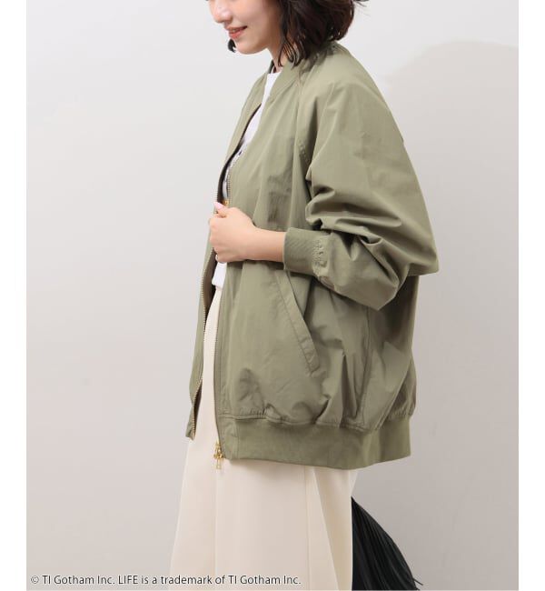 JOURNAL STANDARD relume「《追加》［手洗い可］ウォッシャブルナイロンダブルジップMA-1」|ブルゾン・スタジャン|