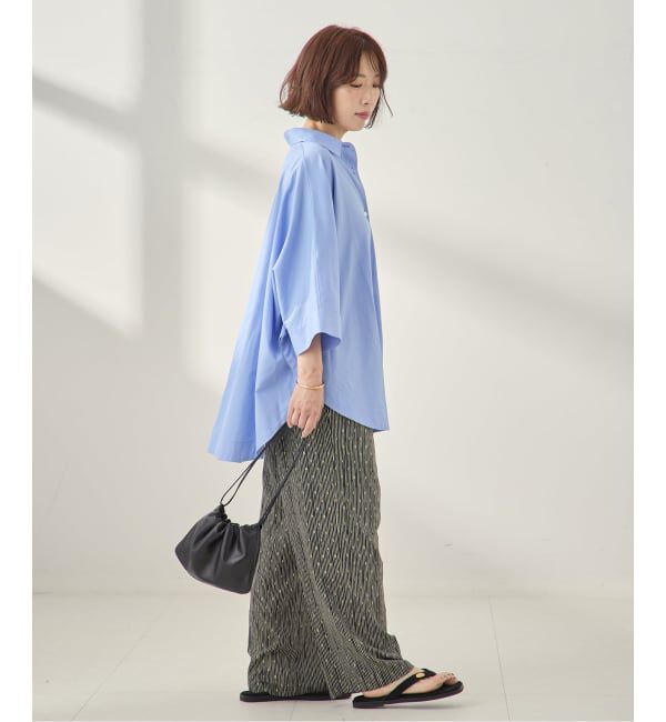 journal standard L'essage「ポプリンストライプ/無地ラウンドシャツ」|シャツ・ブラウス|