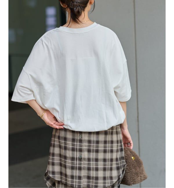 JOURNAL STANDARD relume「《追加2》ギャザーヘムショートスリーブTシャツ」|Tシャツ・カットソー|