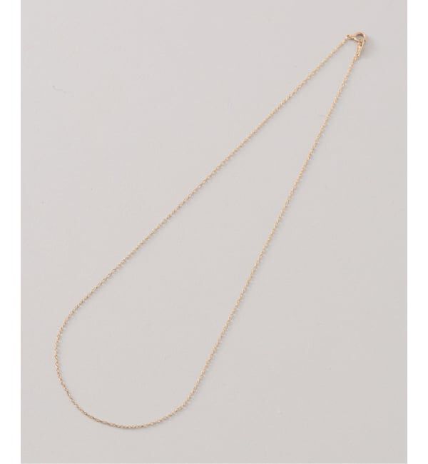 Lilas by Spick&Span「スパイラルアズキチェーン40cmネックレス K10」|ネックレス|