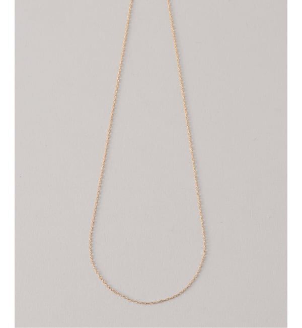 Lilas by Spick&Span「スパイラルアズキチェーン40cmネックレス K10」|ネックレス|