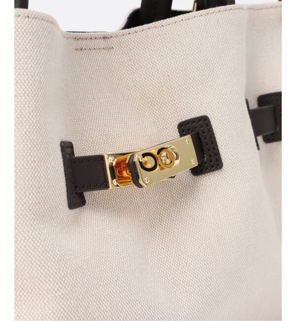 Spick and Span「VIOLAd&rsquo;ORO / ヴィオラドーロ 別注キャンバス*レザートートバッグM*」|トートバッグ|