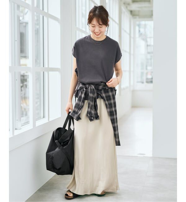 Spick and Span「ウォッシャブルキュプラ マキシスカート」|スカート|