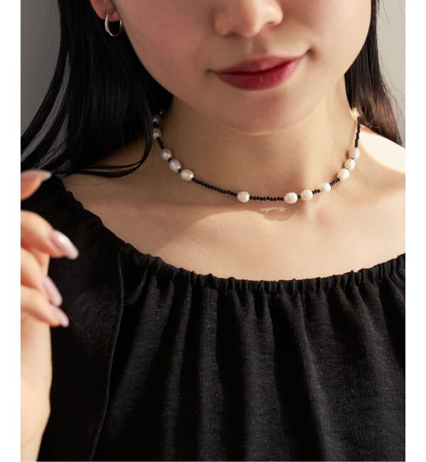 NOBLE「in mood/インムード ONX&RICEPRL 36cm choker」|ネックレス|