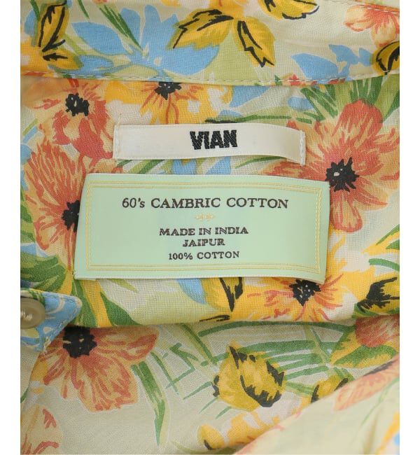 Spick and Span「VIAN / ヴィアン 別注 Flower Big Shirt」|シャツ・ブラウス|