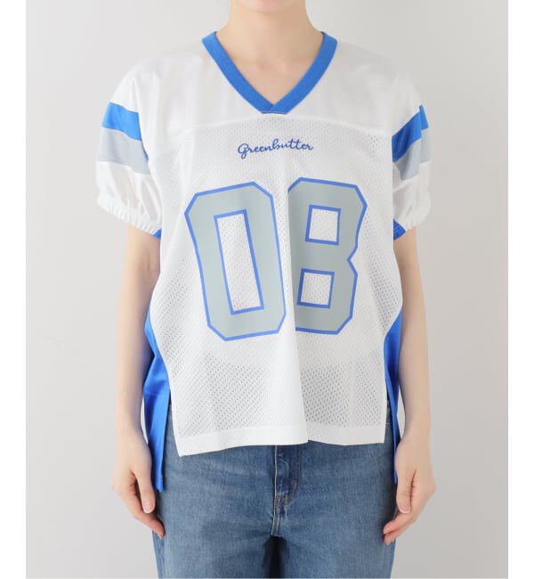 U by SPICK&SPAN「GREEN BUTTER/グリーンバター Rugby Mesh jersey Tee」|Tシャツ・カットソー|