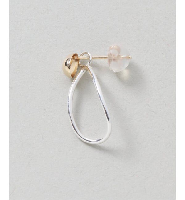 Lilas by Spick&Span「《WEB限定予約》バイカラー2WAYティアドロップピアス K10（両耳）」|ピアス|