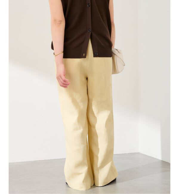 FRAMeWORK「≪予約≫LINEN EASY パンツ」|スラックス|