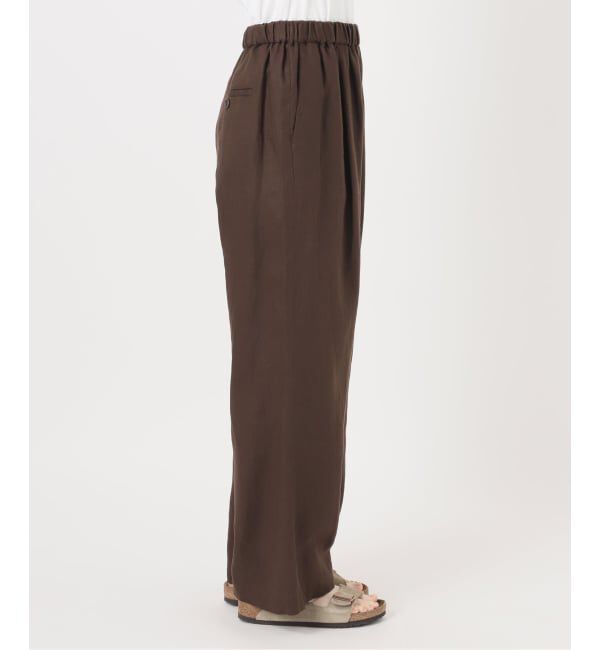 FRAMeWORK「≪予約≫LINEN EASY パンツ」|スラックス|