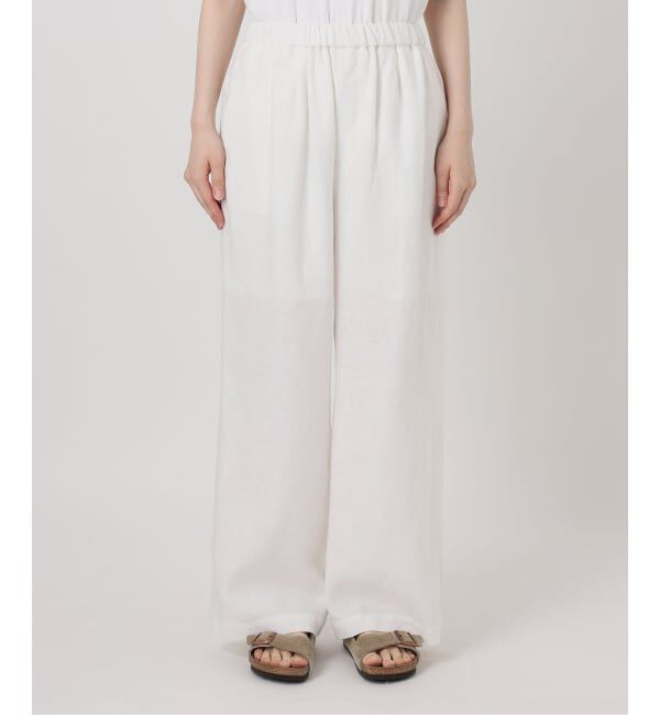 FRAMeWORK「≪予約≫LINEN EASY パンツ」|スラックス|