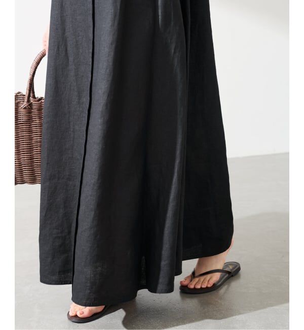 FRAMeWORK「≪予約≫LINEN フレアワンピース」|ワンピース|
