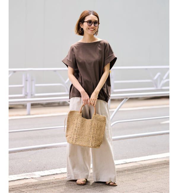 FRAMeWORK「≪予約≫ボートネック裾ドロストプルオーバー」|Tシャツ・カットソー|