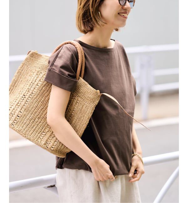 FRAMeWORK「≪予約≫ボートネック裾ドロストプルオーバー」|Tシャツ・カットソー|