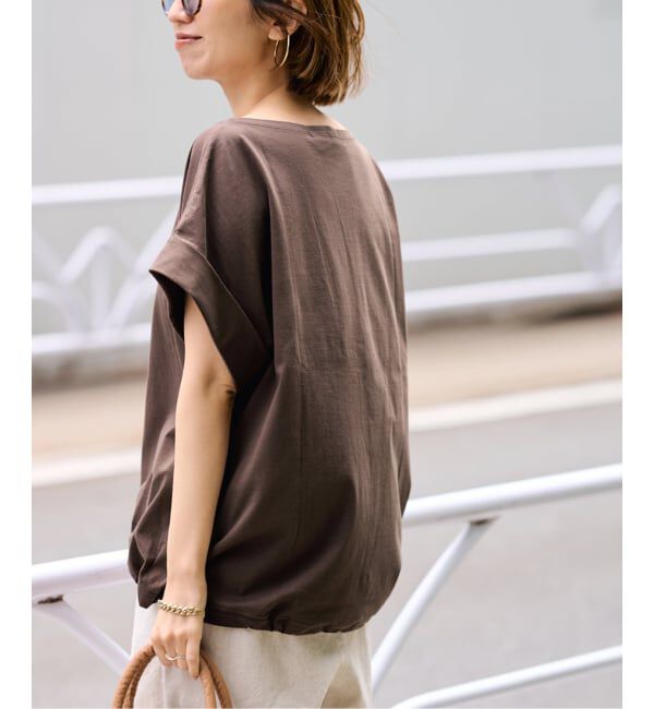 FRAMeWORK「≪予約≫ボートネック裾ドロストプルオーバー」|Tシャツ・カットソー|