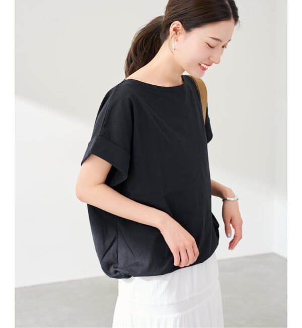 FRAMeWORK「≪予約≫ボートネック裾ドロストプルオーバー」|Tシャツ・カットソー|