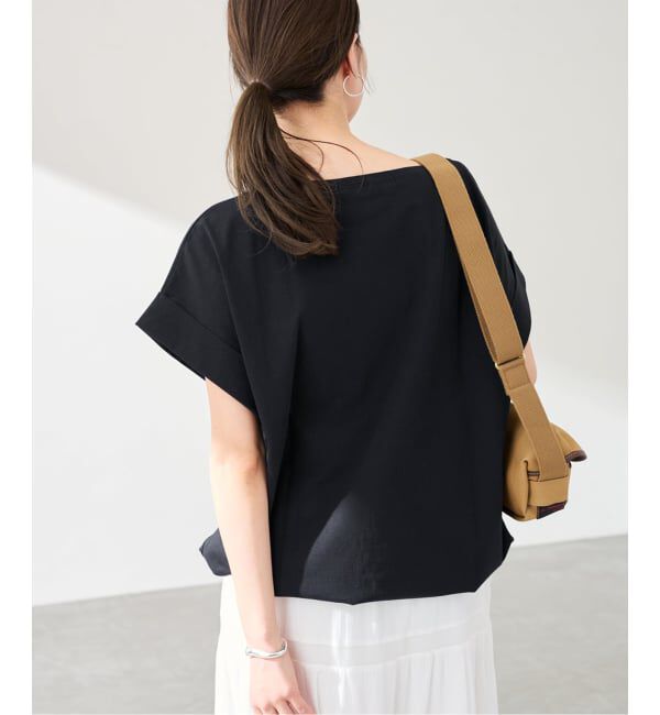 FRAMeWORK「≪予約≫ボートネック裾ドロストプルオーバー」|Tシャツ・カットソー|