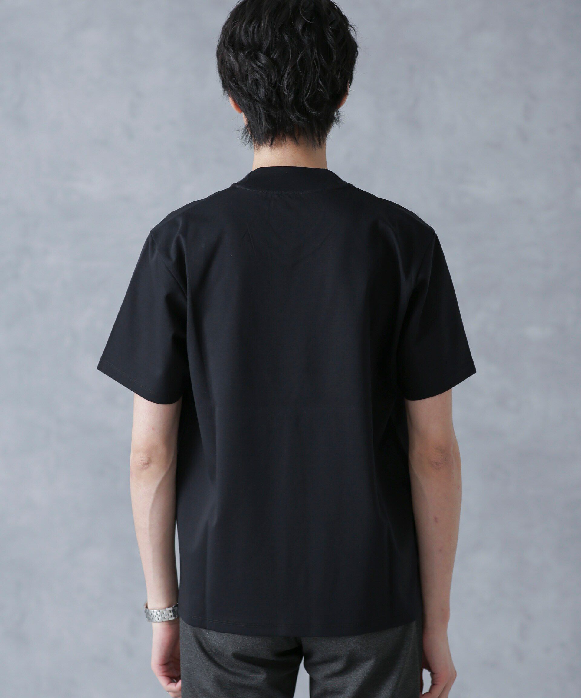 nano･universe「ジャケT(R) プレミアム Vネック 半袖」|Tシャツ・カットソー|