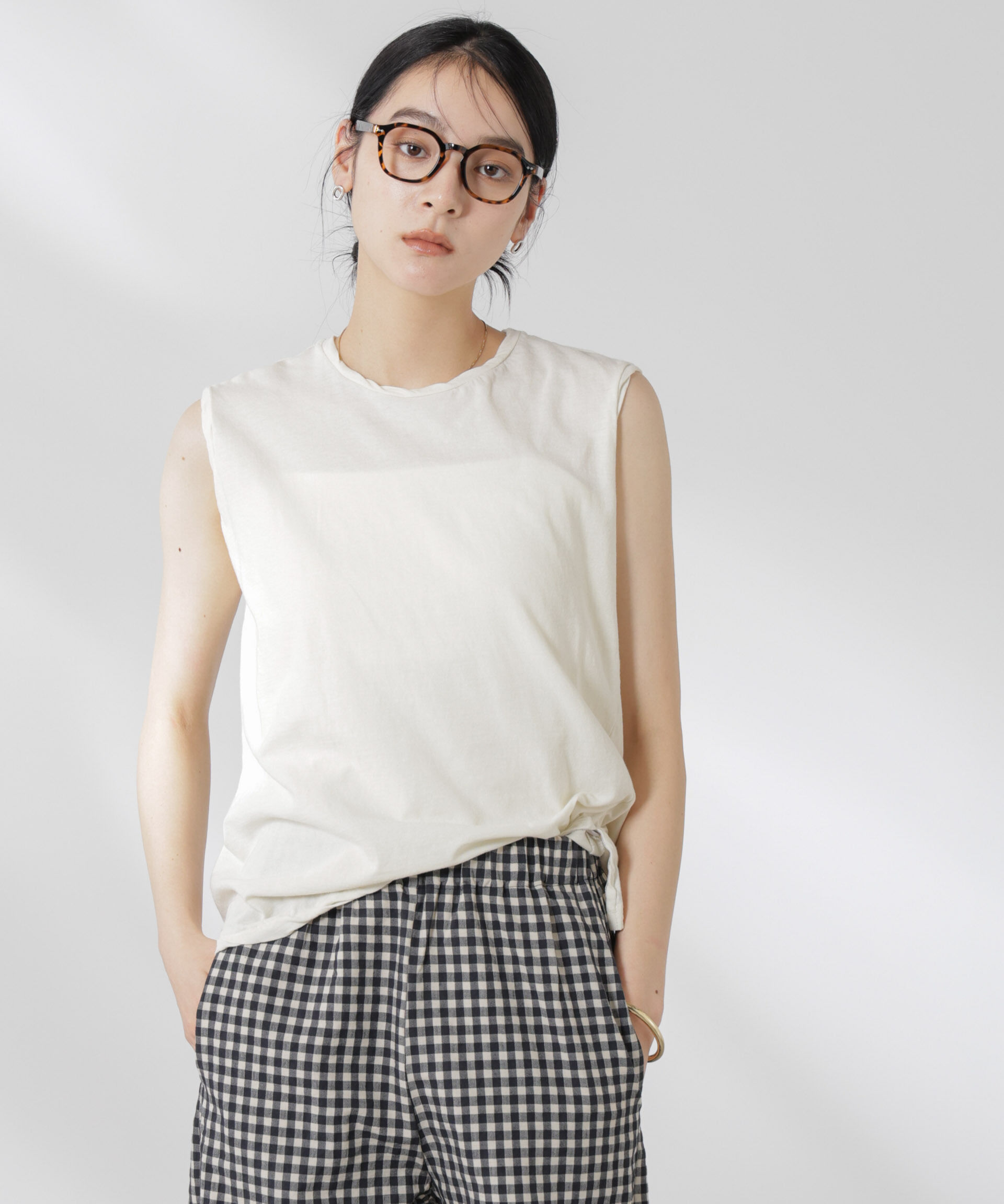 nano･universe「GREYCHORD/SOFIE スリーブレスTシャツ」|Tシャツ・カットソー|