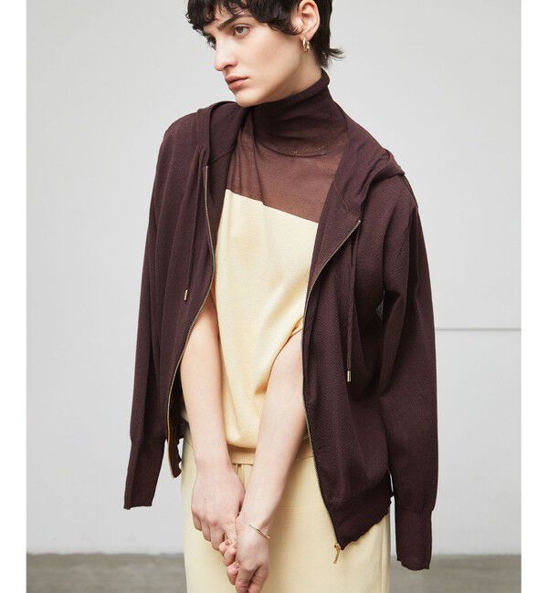BEIGE,「【洗える】CARNOT / ニットパーカー」|ニット・セーター|
