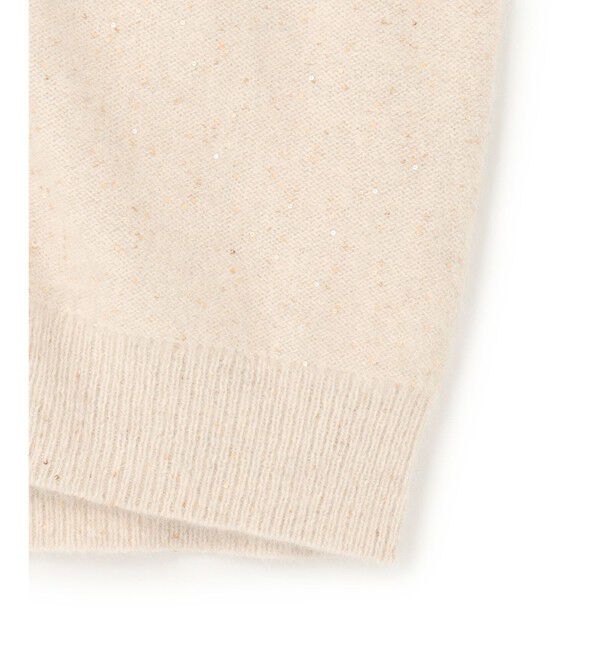 BEIGE,「【Precious掲載】AMARILLO / スパンコールフォックスニットカーディガン」|ニット・セーター|