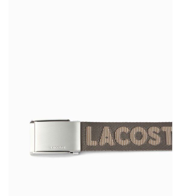 LACOSTE「ネームジャカードスライドバックルベルト」|ベルト|