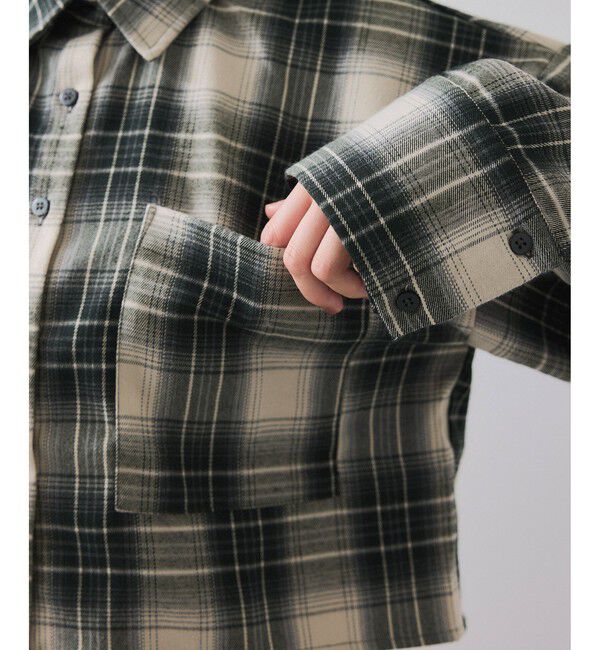 VIS「【WEB/一部店舗限定】オンブレチェックショートシャツ」|シャツ・ブラウス|