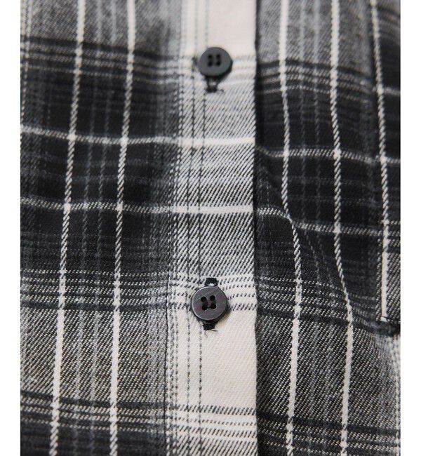 VIS「【WEB/一部店舗限定】オンブレチェックショートシャツ」|シャツ・ブラウス|