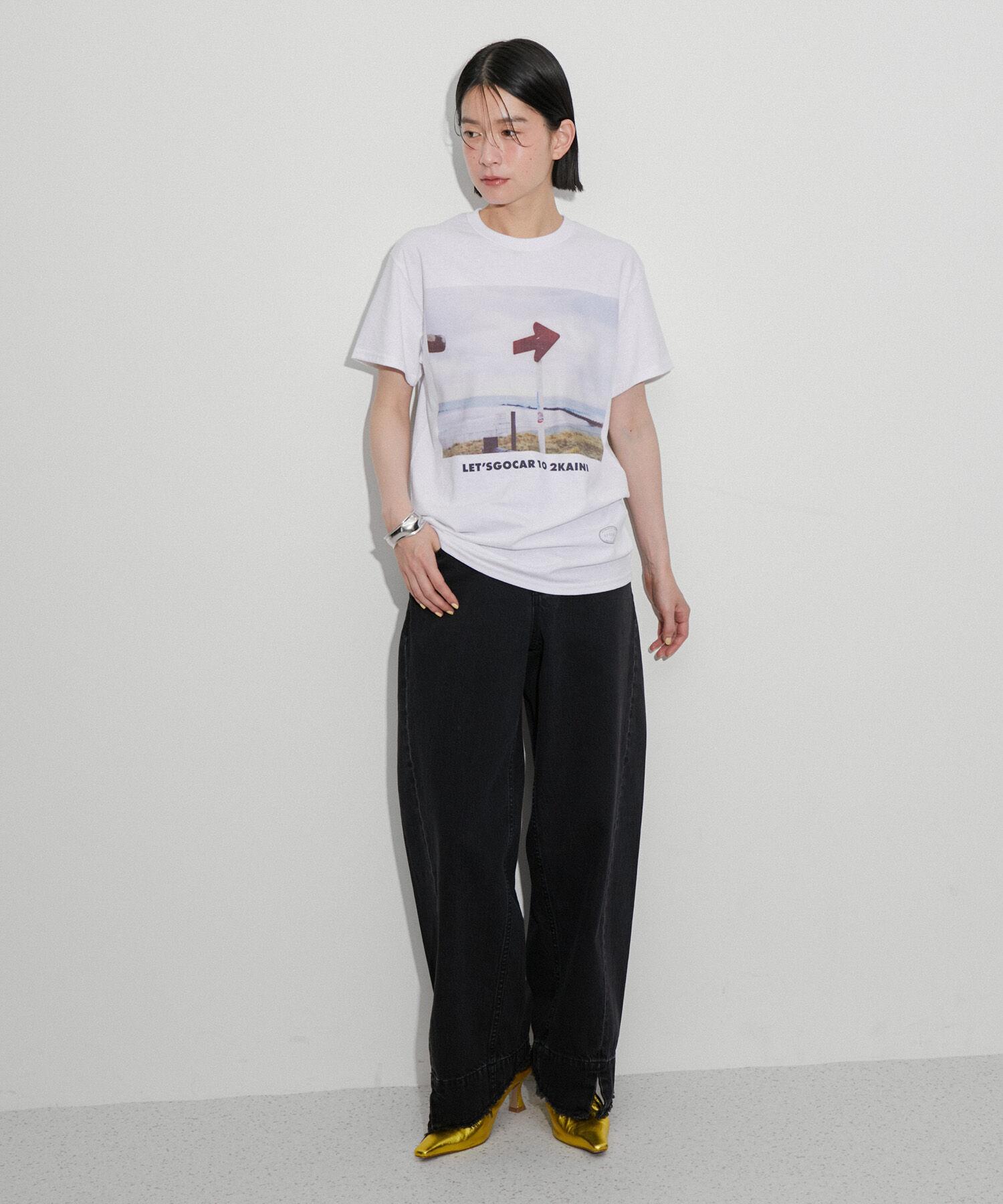 ADAM ET ROPE'「【TANGTANG for ADAM ET ROPE'】別注GASATANG  LET'SGOCAR10 2KAINI」|Tシャツ・カットソー|