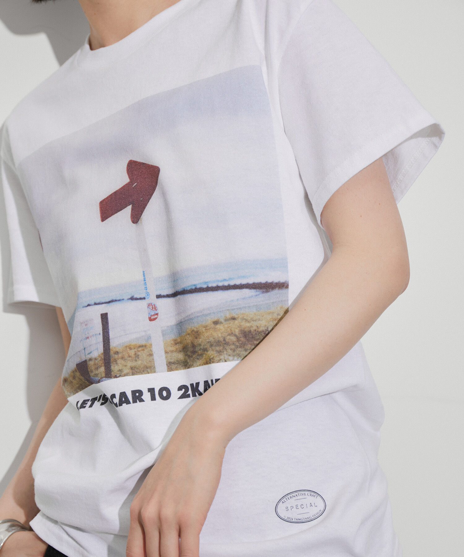 ADAM ET ROPE'「【TANGTANG for ADAM ET ROPE'】別注GASATANG  LET'SGOCAR10 2KAINI」|Tシャツ・カットソー|