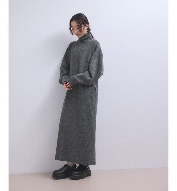 ADAM ET ROPE'「【WEB限定】2WAYニットポロワンピース」|ワンピース|