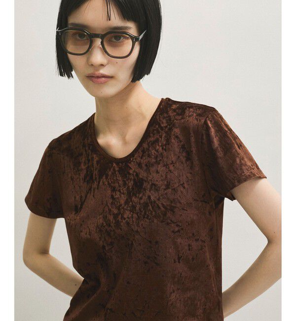 ADAM ET ROPE'「クラッシュベロアTEE」|Tシャツ・カットソー|