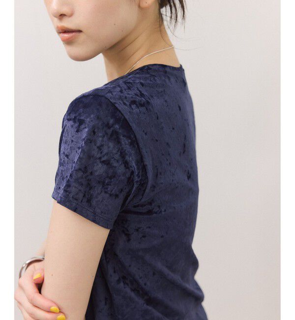 ADAM ET ROPE'「クラッシュベロアTEE」|Tシャツ・カットソー|
