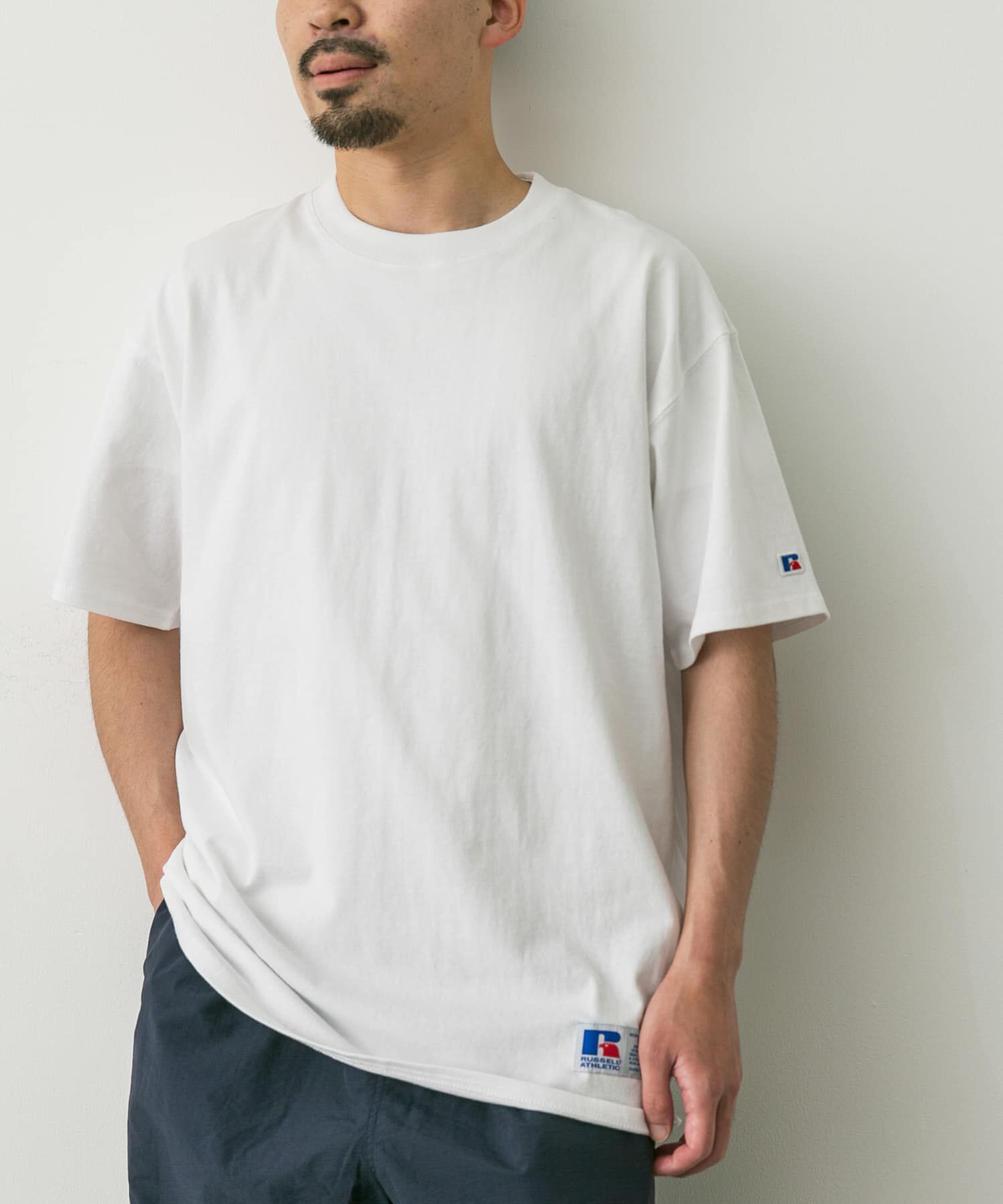 URBAN RESEARCH DOORS「『別注』RUSSELL ATHLETIC&times;DOORS　USA Cotton Basic Tee」|Tシャツ・カットソー|