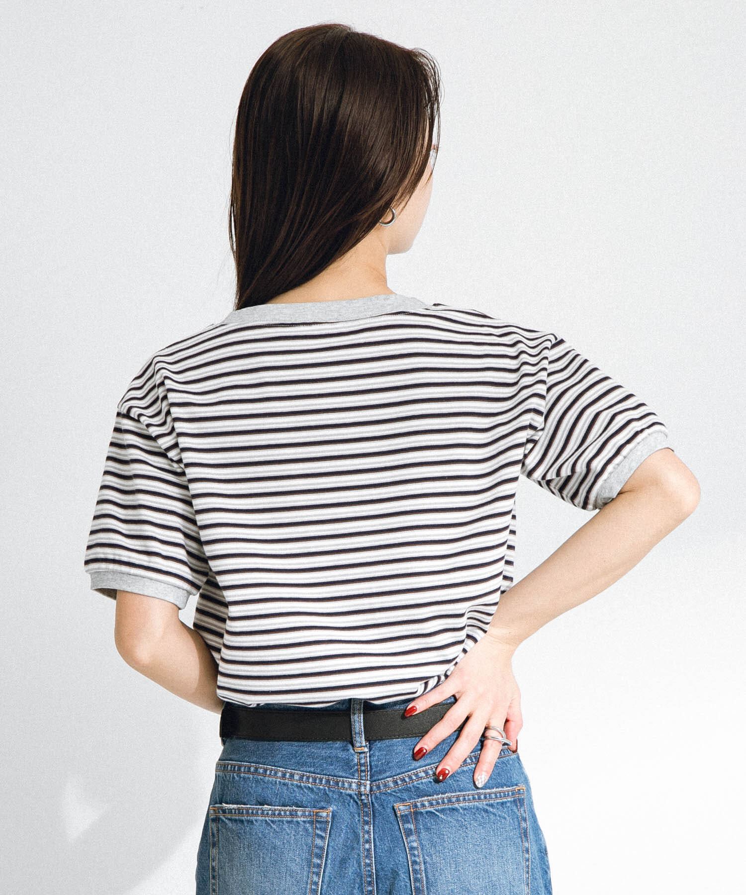 Sonny Label 「『別注』STAR&STRIPE&times;Sonny Label　マルチボーダーTシャツ」|Tシャツ・カットソー|